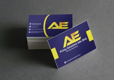 I will design professional modern minimal business card and logo for you.