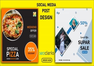 I will design creative social media posts