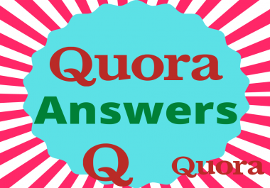 Promote your website 10 High quality quora answers with Backlinks