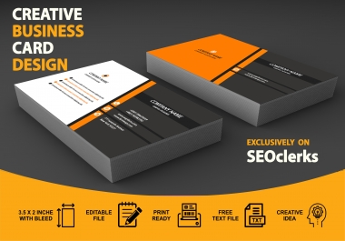 I will do attractive business card design.