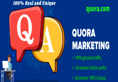 20 unique Quora answer with more traffic