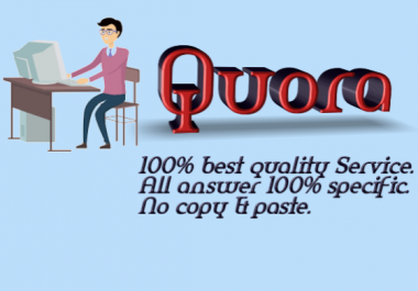 Get 12 organic,  unique quora answer for you