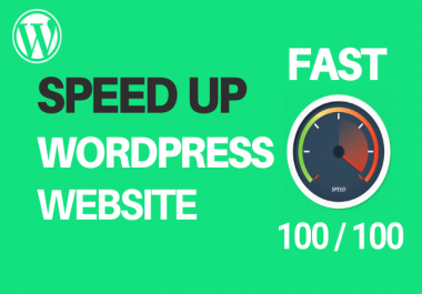 I will increase wordpress speed optimization with gtmetrix,  google pagespeed score