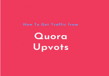 Promote your website 10 Quora Answer with Traffic and Backlinks