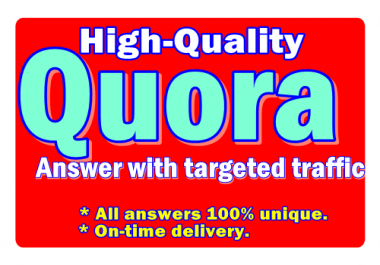 I will provide 20 Quora answer for you