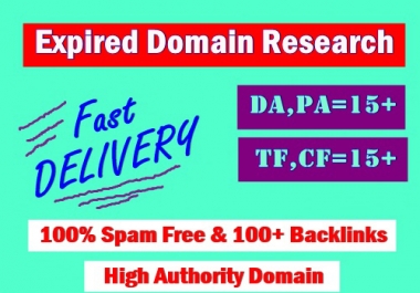 3 High quality expired domain Research With Powerful Metrics