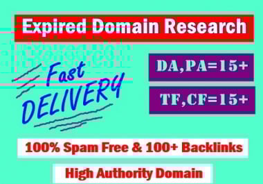 3 High quality expired domain Research With Powerful Metrics