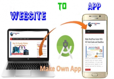 convert website or blog to mobile app
