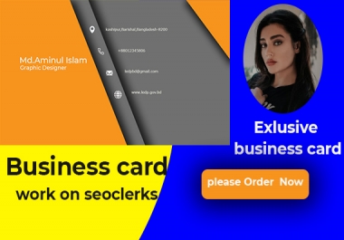 I will do unique business cards for you