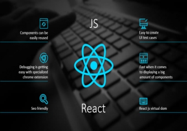I will be your website designer and web developer With React JS