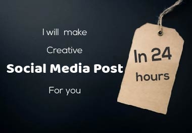 I will make unique Social Post Design in 24 hours
