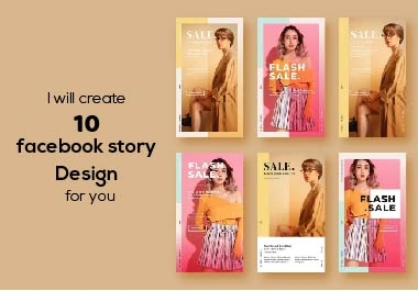I will create unique facebook story design for you