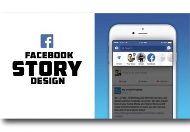 I will make Creative Facebook Story designs. Buy1 Get1