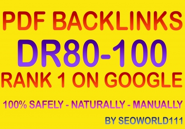 Exclusive 5 PDF Backlinks - 3x - DA90-DA100 - Order 3 to get free 1