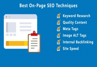 I will improve your website On Page SEO