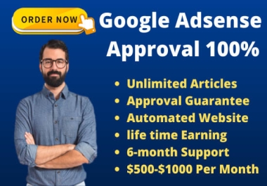 I will do Adsense approval guaranteed on an automated niche website