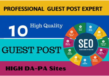 I will Do 10 Guestposts on High DA Sites in 24 Hours
