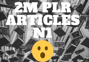 2 million articles from various niches