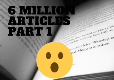 6 million articles in various niches part 1