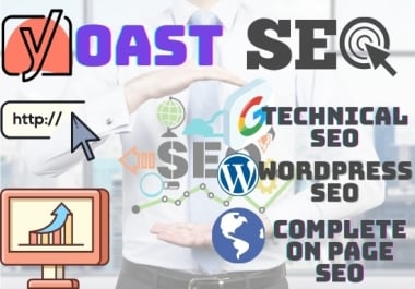 I will do on page SEO,  technical optimization of wordpress website with yoast premium
