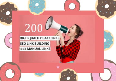 I will create 200 high quality seo backlinks link building