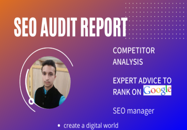 Provide you expert website audit, and competitor analysis