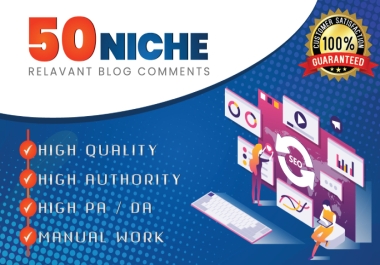 I will provide 50 high quality niche relevent nofollow Backlink