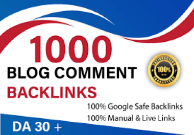 I will Do 1000 Blogcomment DA 45+ Backlink High Traffic Majestic Seo Baclink