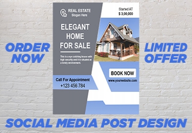 I will design eye-catching,  unique,  attractive social media post design for you.