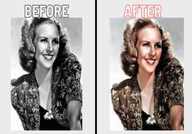I will colorize your Black & White images and give them a new modern look.