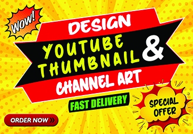 I will design creative YouTube thumbnail and banner