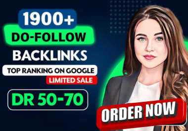 I Will Create 1900+ Do-Follow Backlinks For Top Ranking on Google