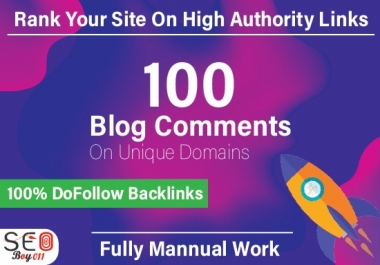 I Manually Make 100 Blog Comments live link Backlinks