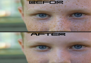 Natural looking portrait retouching and photo editing service