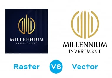 I will convert raster to vector,  vector tracing