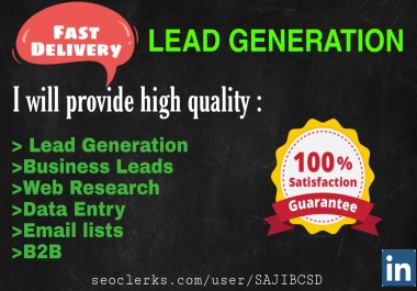 I will do 20 b2b lead generation