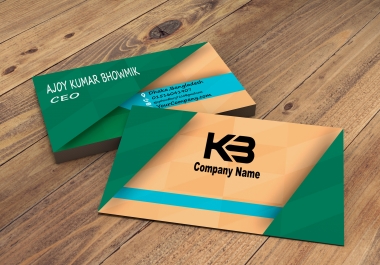I will Design professional and creative business card design