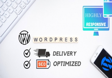 I will create a responsive modern wordpress website