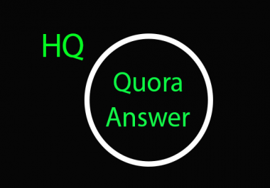 I will do 4 Quora answer for targeted traffic