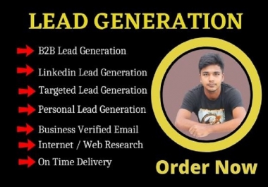 I will do targeted b2b LinkedIn lead generation and web research