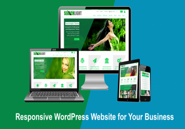 I will build responsive WordPress website design for your business