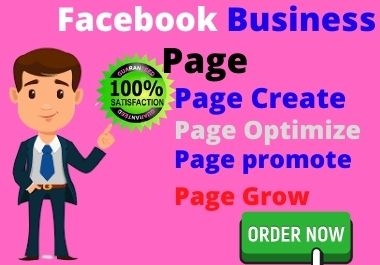I will create,  optimize Facebook business page