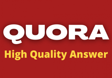 Provide Keyword Related 8 Unique Quora Answers for Rank Your Website