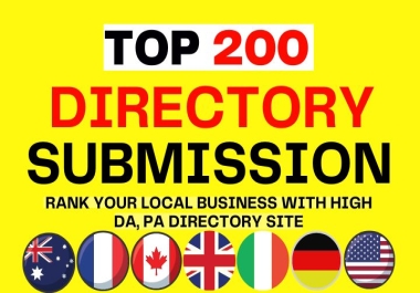 I will create best 200 local citation and directory submissions