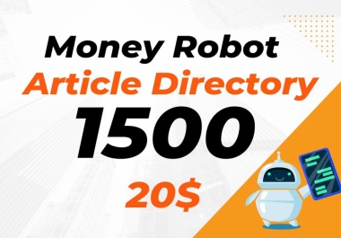 Provide 1500 article directories contextual seo backlinks