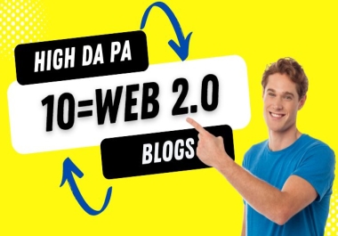 I will Rank your blog with 10 web 2 0 backlinks