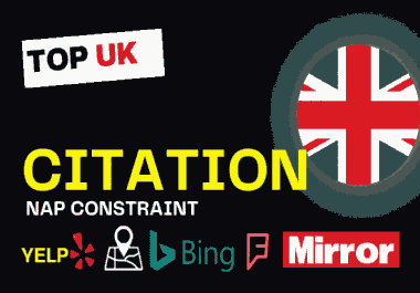 I will create top 100 UK local citations for your local business