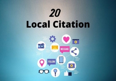 I will manually do 20 local citation or Business listing for all country