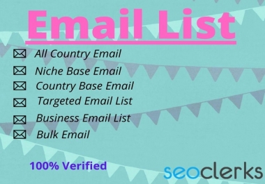 I will Provide a list off 1500 targeted email