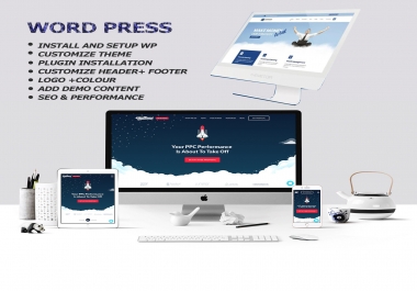 I will create responsive wordpress landing page design
